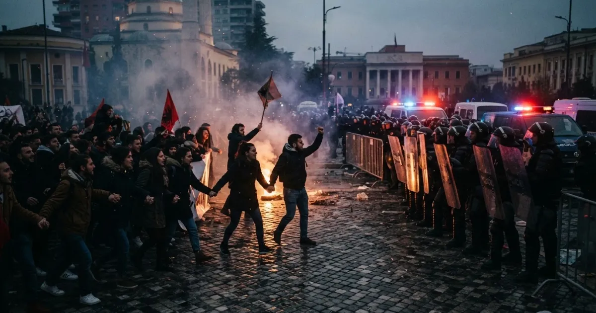 Student Protests in Tirana Intensify Amid Clashes with Police
