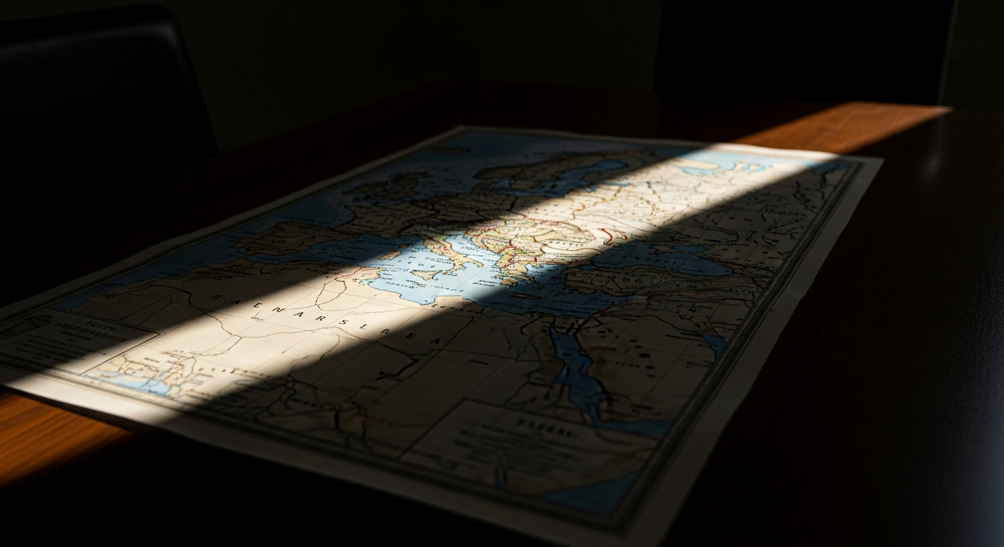 A dramatically lit, antique-style map of the Aegean and Eastern Mediterranean regions, highlighting contested maritime boundaries, symbolizes Turkey's rejection of Greece's updated Marine Spatial Planning map and claims over disputed areas.