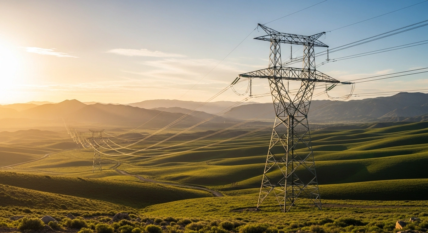A high-voltage power line project connects electricity grids from Azerbaijan and Georgia through Turkey to Bulgaria to transmit green energy.