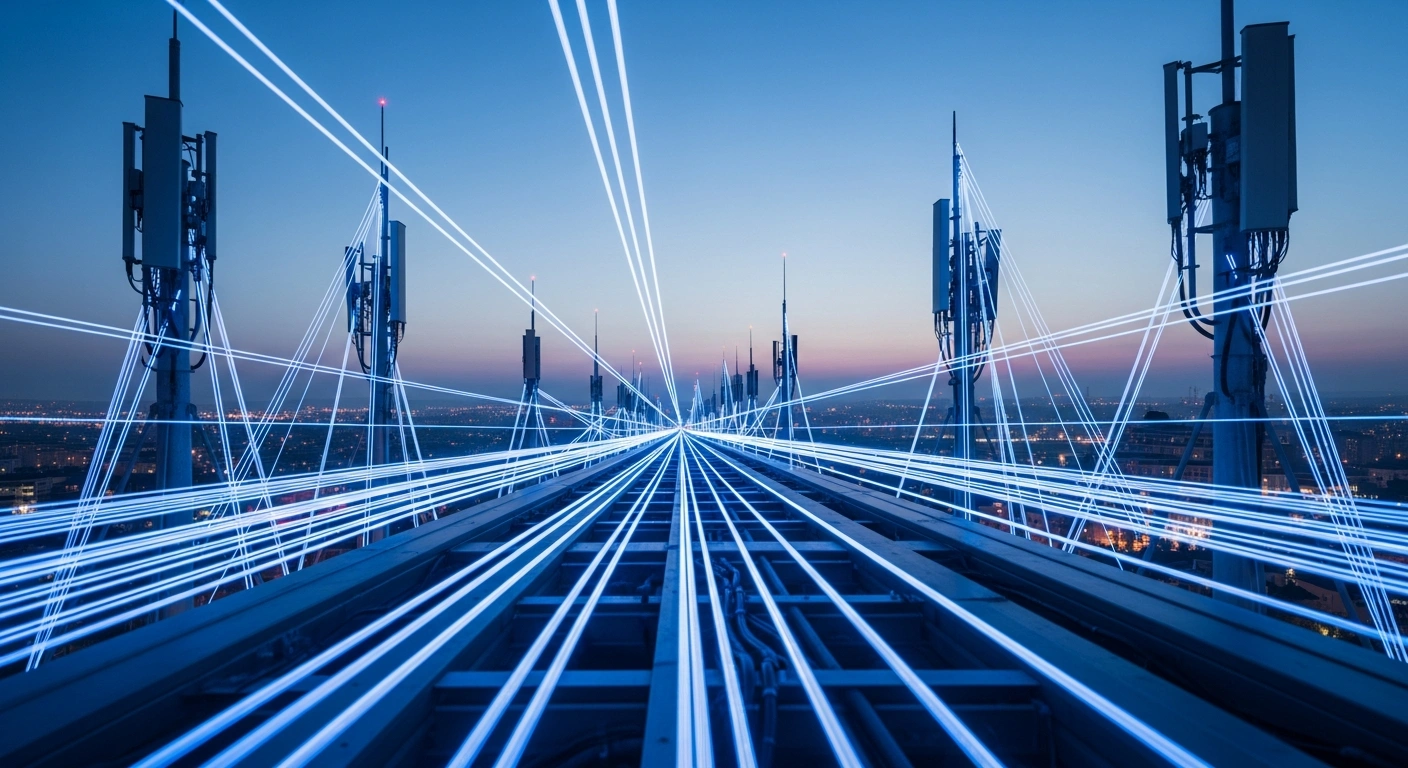 A modern Turkish cityscape at night features glowing digital connectivity lines representing the official rollout of 5G telecommunications services across the country.