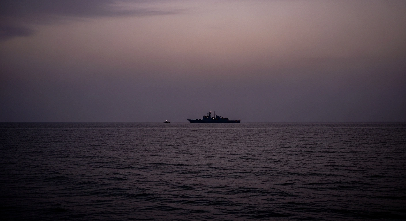 A somber view of the sea where a Turkish military helicopter crashed during a joint training exercise in Qatari waters.