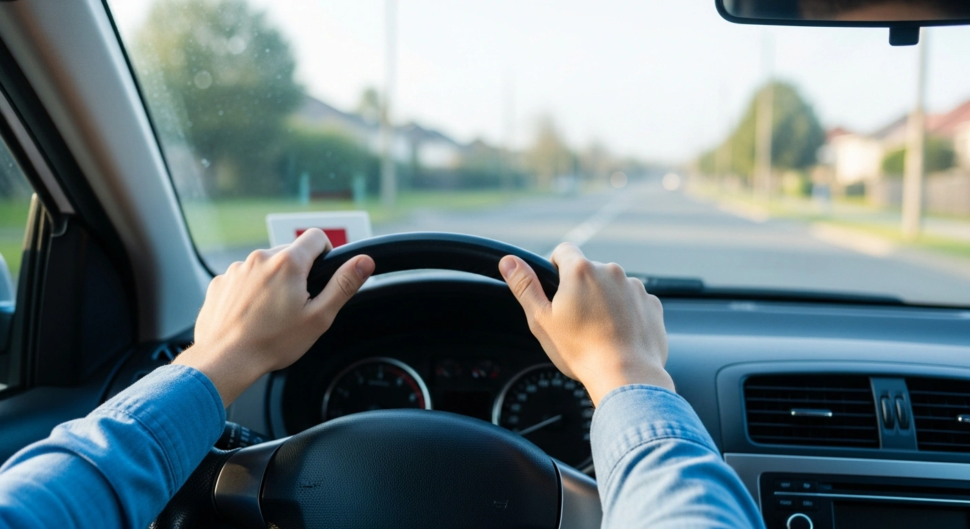 A learner driver prepares for a driving test by managing their own booking through the official UK government DVSA website.