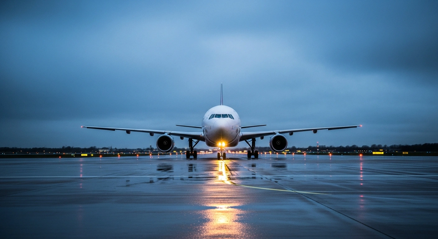 A government-chartered evacuation flight carrying British nationals from Lebanon arrives at London Stansted Airport.