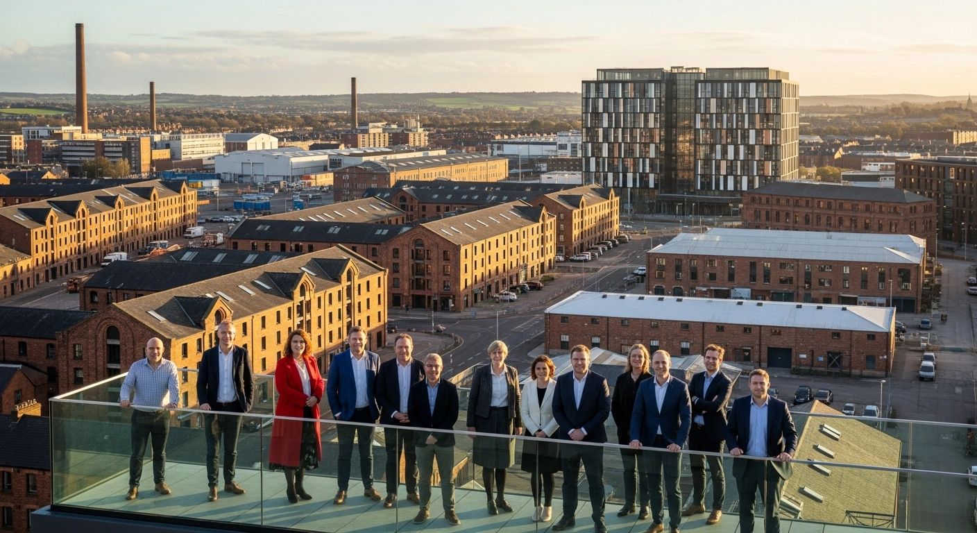 Local leaders oversee a thriving industrial and tech district as part of the UK government's new Local Innovation Partnerships Fund initiative.