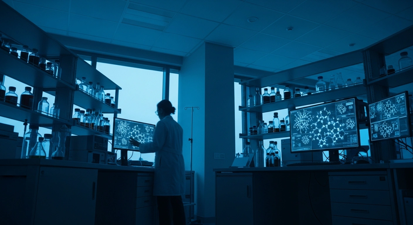 A scientist works in a clinical laboratory as the UK Health Security Agency investigates a cluster of meningococcal disease cases in Kent.