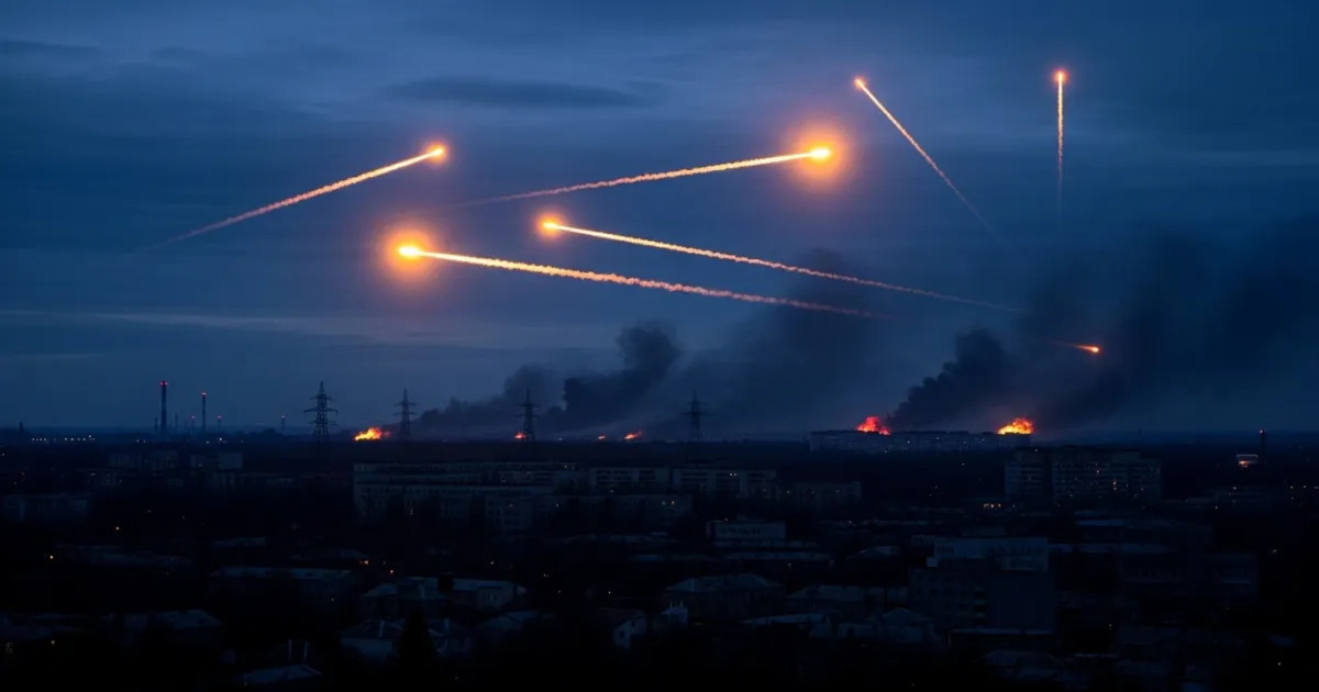 Russia Launches Massive Overnight Aerial Assault on Ukrainian Energy Infrastructure