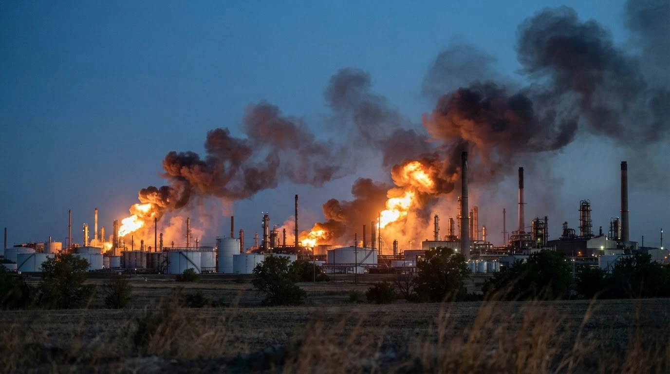 Explosions erupt at the Avangard Federal State Enterprise and Sterlitamak Petrochemical Plant in Bashkortostan following a long-range Ukrainian drone strike.