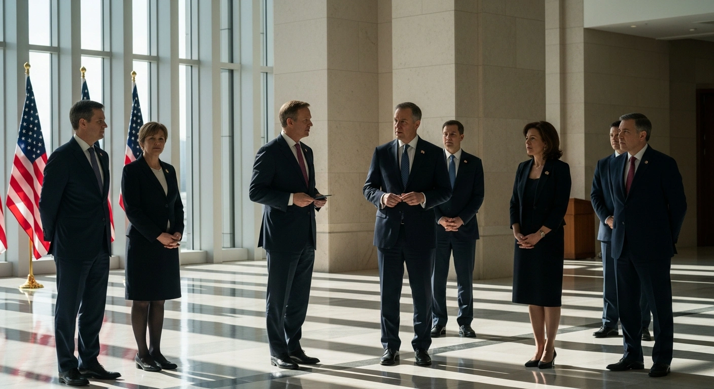 A bipartisan U.S. congressional delegation led by Senator Steve Daines meets with Chinese officials in Beijing to discuss bilateral relations.