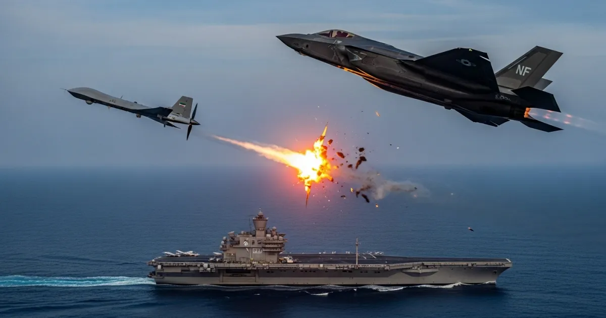 US Military Shoots Down Iranian Drone Near USS Abraham Lincoln in Arabian Sea