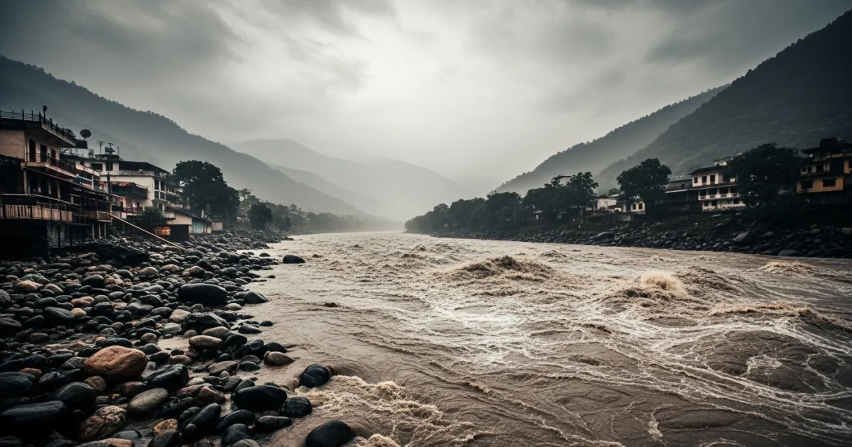 Rivers Surge Above Danger Mark as Heavy Rains Lash Uttarakhand's Rudraprayag