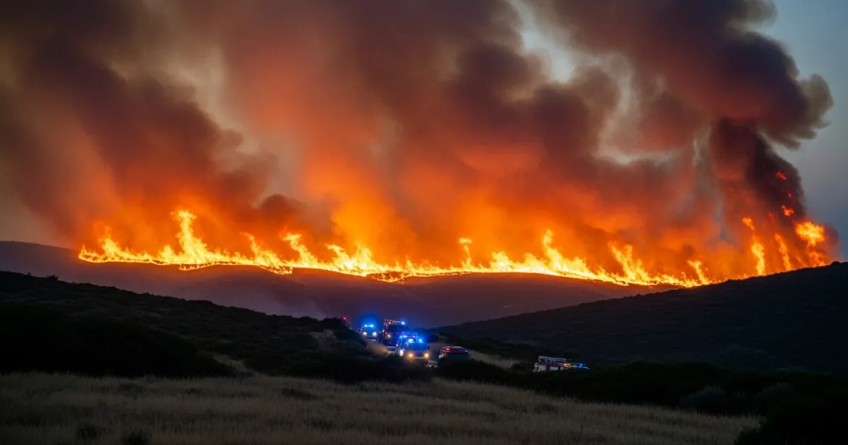 Mass Evacuations Ordered as Wildfires Intensify Near Valencia, Spain