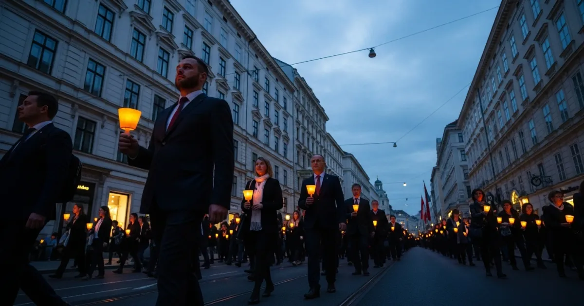 Gedenkmarsch in Wien erinnert an Opfer des Srebrenica-Massakers