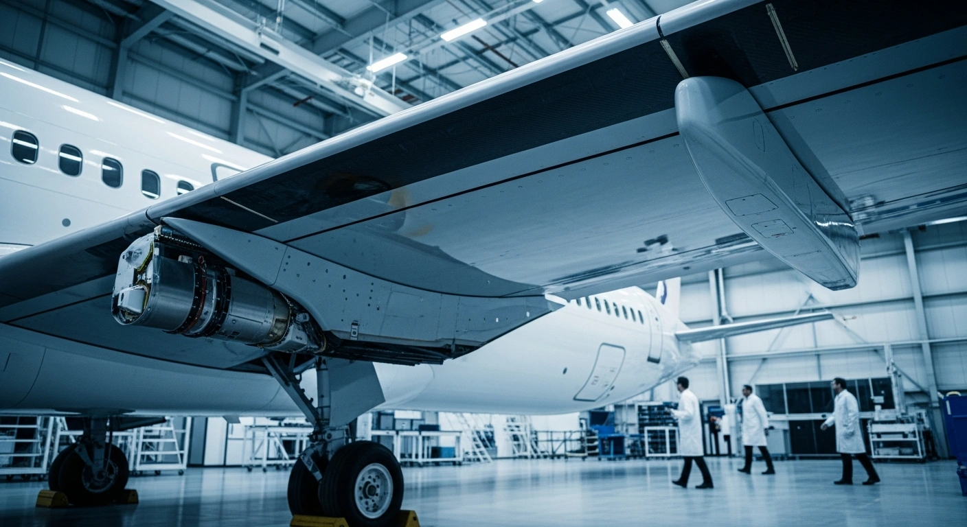 A high-tech aerospace manufacturing facility produces precision aircraft components for major aviation companies following a major investment deal.