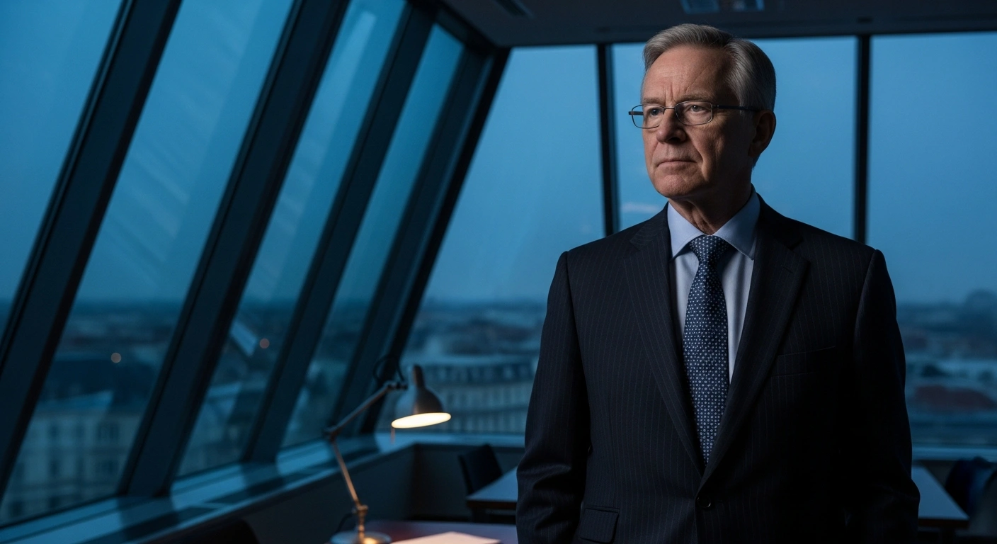German politician Johann Wadephul stands in a professional office while advocating for diplomatic negotiations between the United States and Iran.