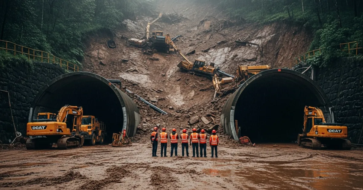 Recovery Operations Conclude Following Fatal Wayanad Tunnel Landslide