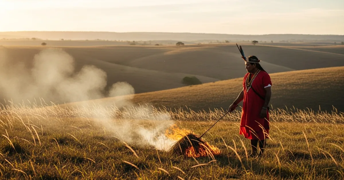 Xerente Indigenous People Partner with Brazilian Authorities for Traditional Fire Management
