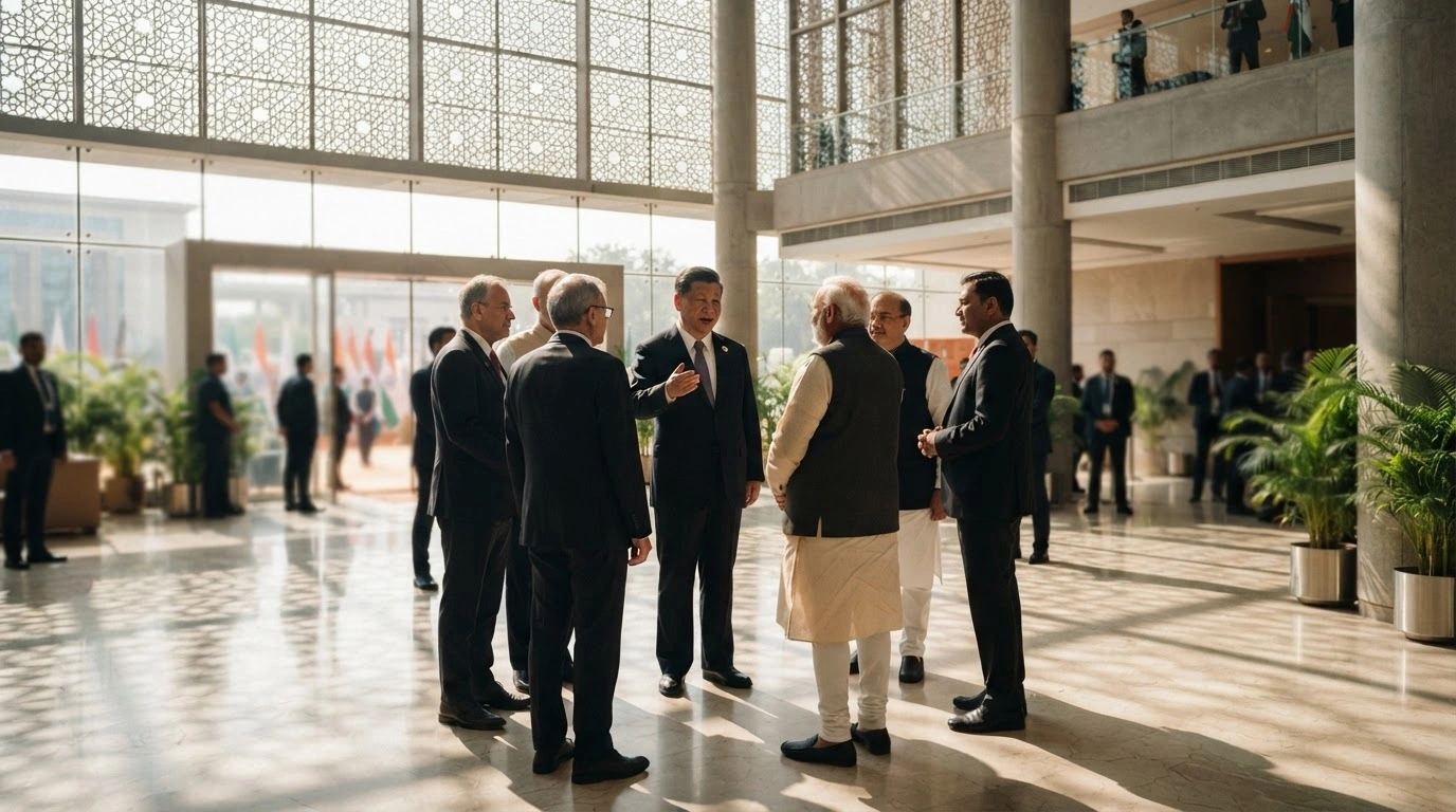 President Xi Jinping and other world leaders gather in New Delhi for the 18th BRICS Summit to discuss global economic cooperation.