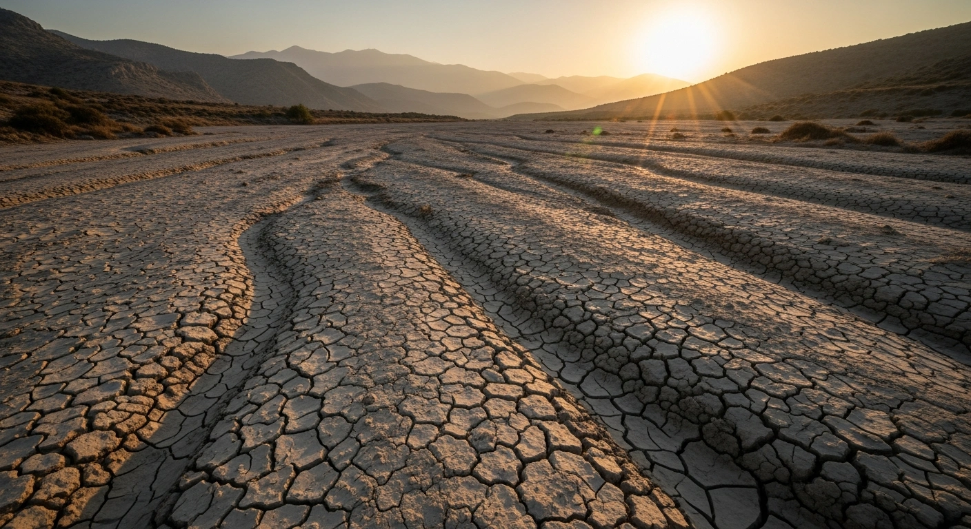 A scenic view of the arid landscape near Yahyali in Kayseri province, Turkey, where a minor earthquake recently occurred.