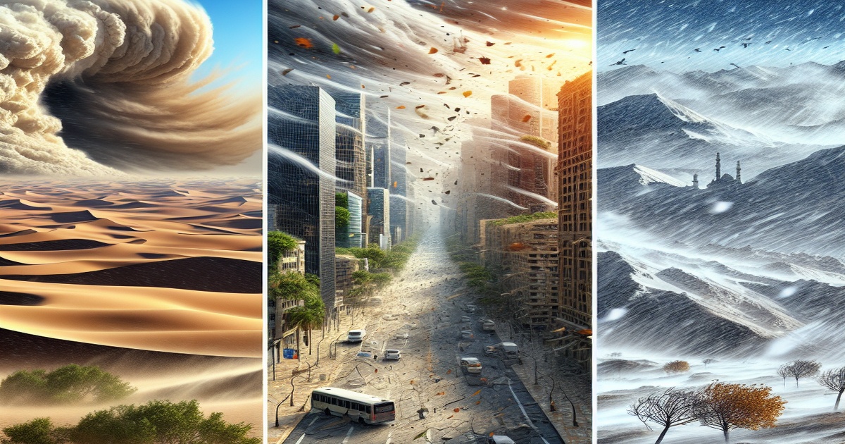 Main image to the post Strong Winds, Sandstorms, and Blizzards Trigger Alerts and Disruptions Across Multiple Regions