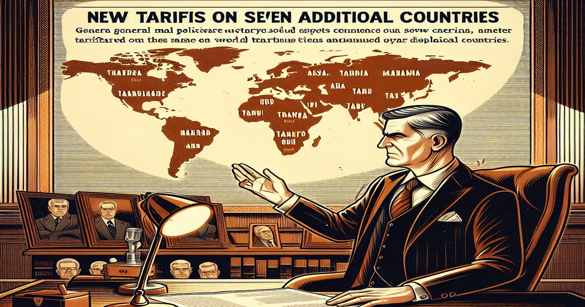 Main image to the post Trump Announces New Tariffs on Seven More Countries