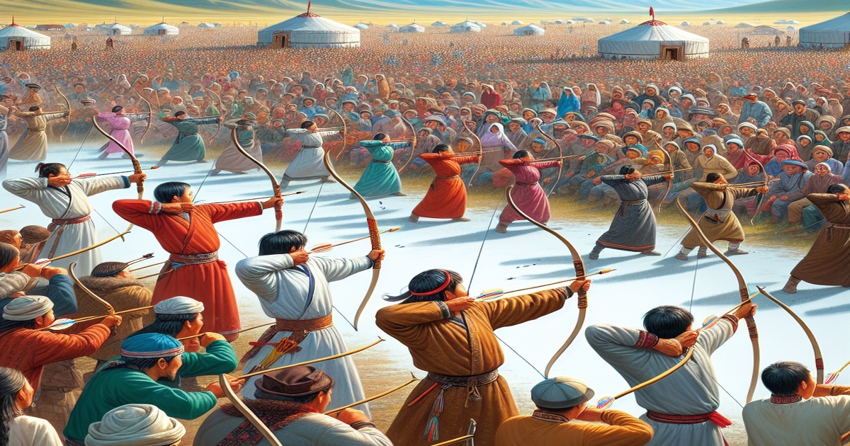 Main image to the post Archery Takes Center Stage at Inner Mongolia's Nadam Festival
