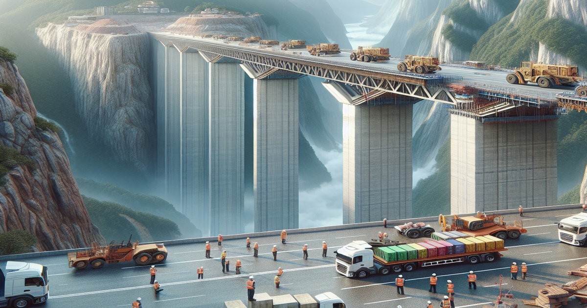 World's Highest Bridge Undergoes Load Test, Nearing Completion