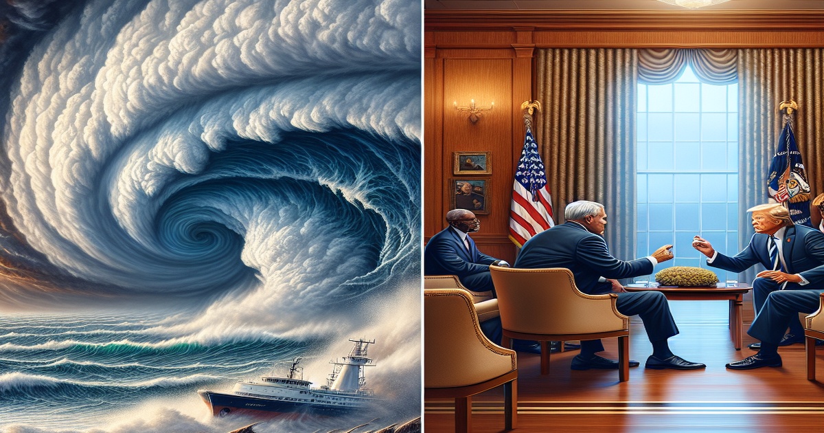 Main image to the post Hurricane Erin Threatens US Coast; Trump-Zelensky Meeting Takes Place