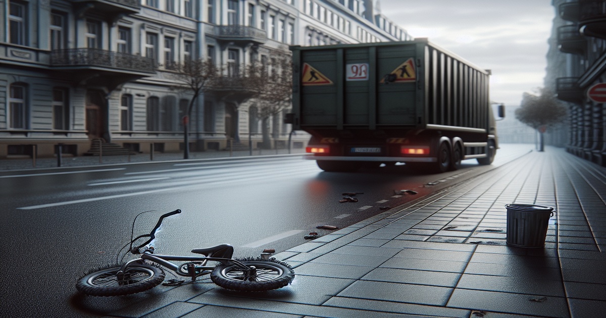 Main image to the post Seven-Year-Old Boy Tragically Killed by Bin Lorry in Hamburg While Cycling to School