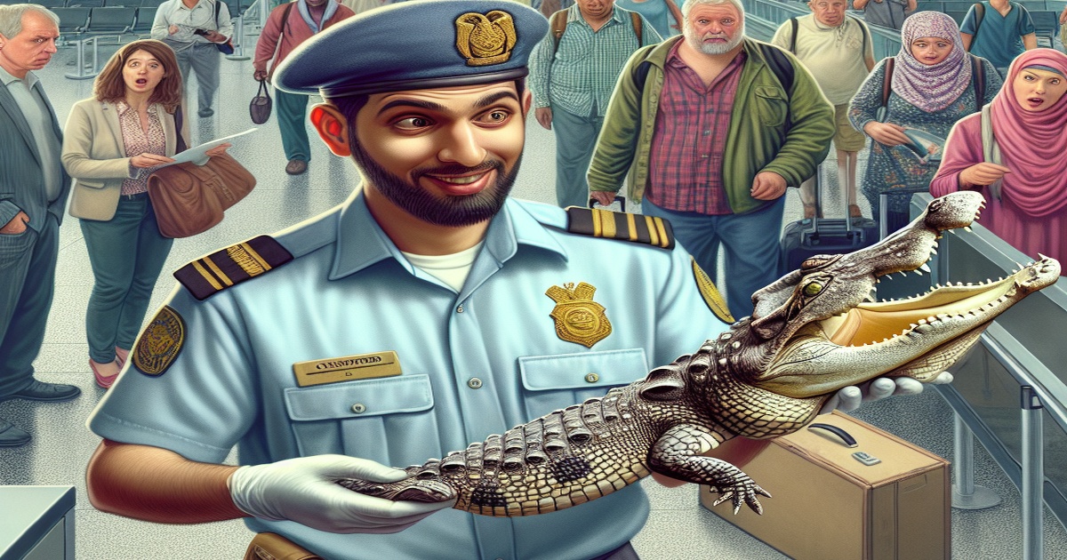 Main image to the post Crocodile Head Seized from Passenger at Nanjing Airport