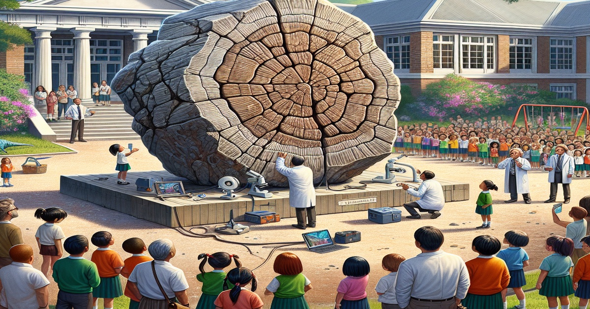 Main image to the post Australian School Boulder Revealed as Ancient Dinosaur Fossil"