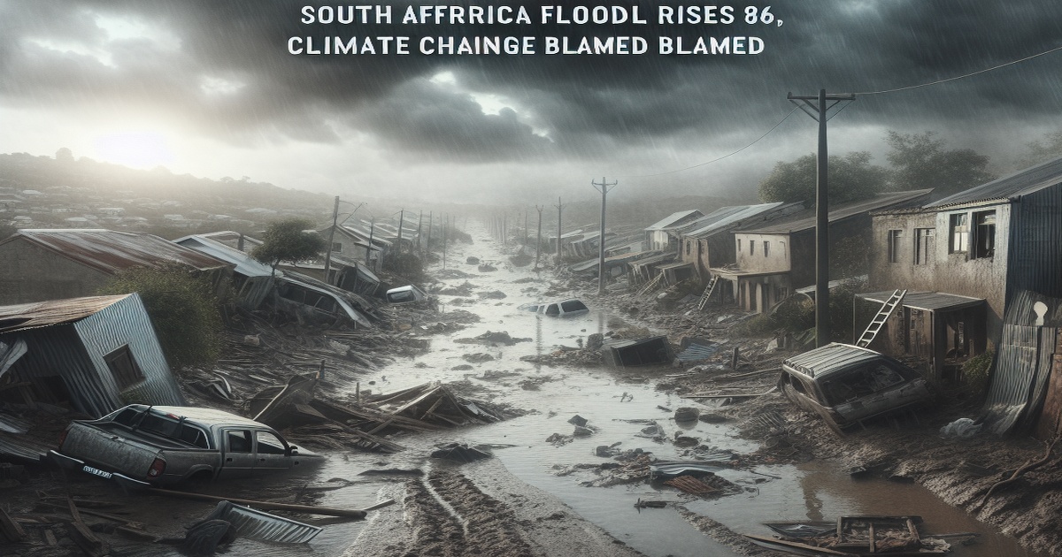 Main image to the post South Africa Flood Death Toll Rises to 86, Climate Change Blamed