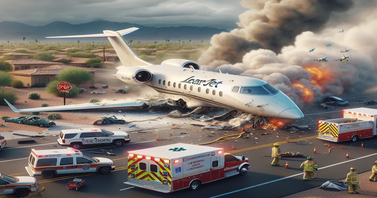 Main image to the post Vince Neil's Learjet Crash in Scottsdale Leaves One Dead, Three Injured