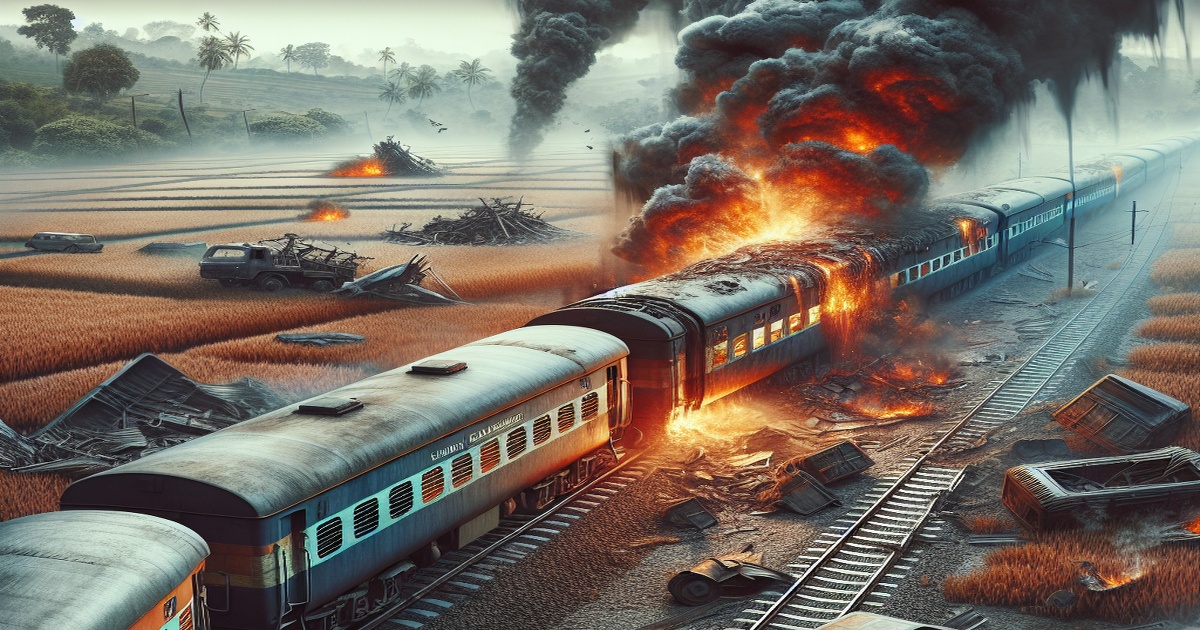Main image to the post Rumored Fire Leads to Deadly Train Collision in Maharashtra