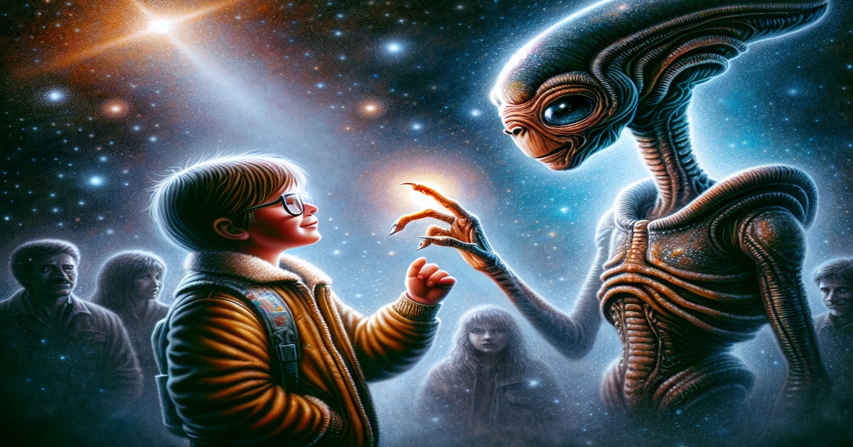 Main image to the post "E.T." Sparks Spielberg's Fatherhood Journey, Barrymore Finds a Father Figure in the Director