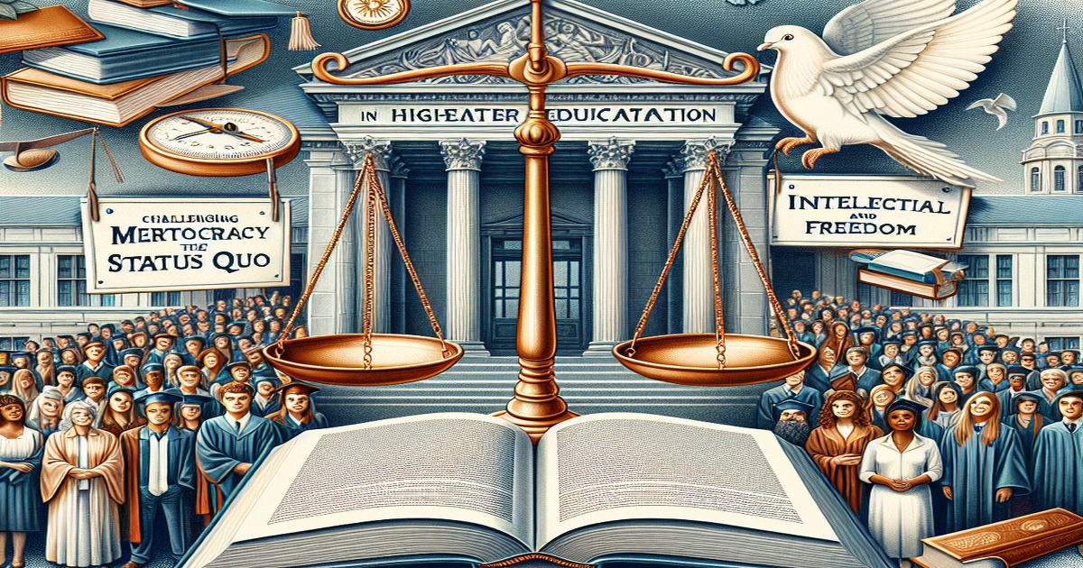 Main image to the post Challenging the Status Quo with Meritocracy and Intellectual Freedom in Higher Education