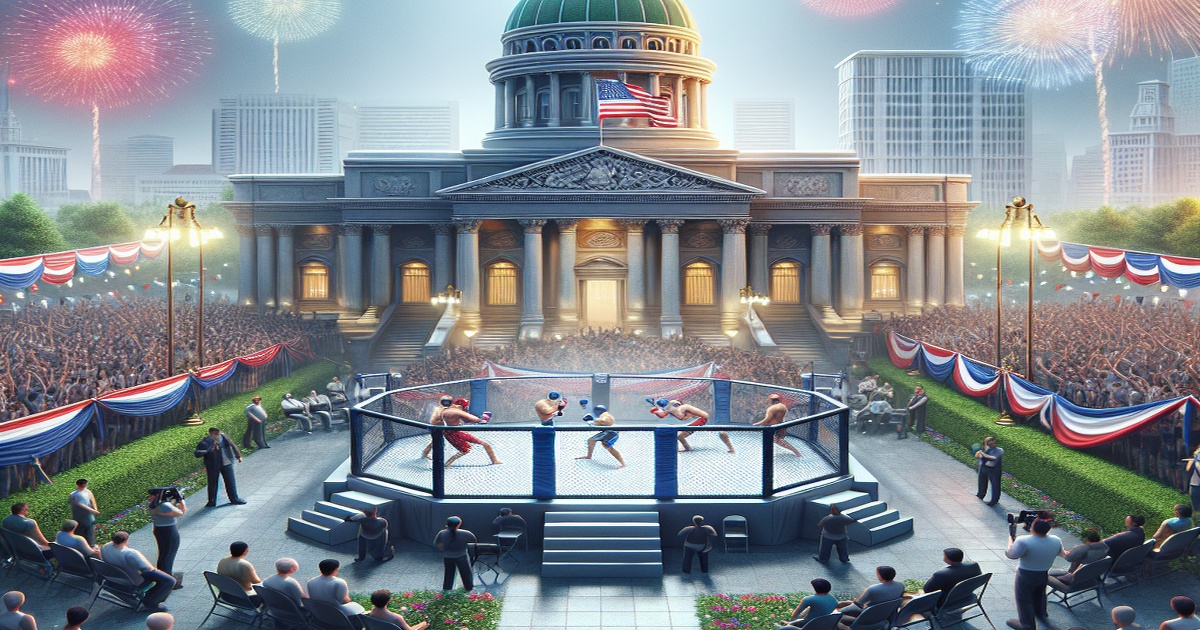 Main image to the post Trump Proposes UFC Bout at White House for Independence Day Anniversary