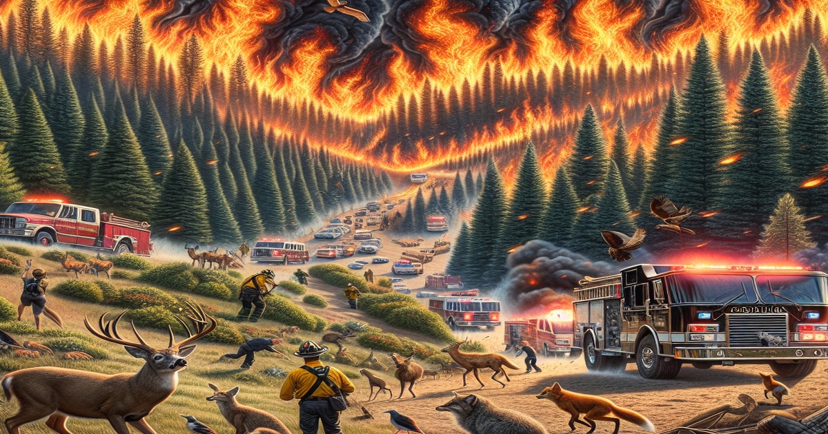 Main image to the post Wildfires Devastate Carolinas, Prompting Evacuations and Emergency Declarations