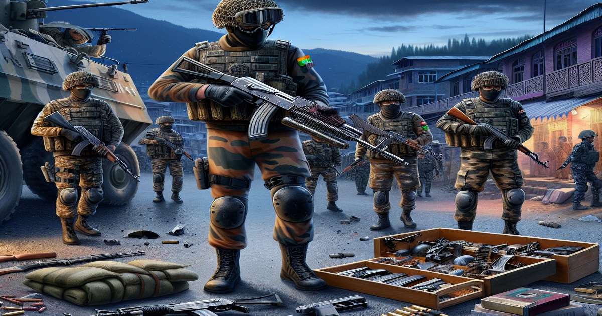 Main image to the post Indian Army Recovers Arms and Ammunition in Baramulla Following Terrorist Attack