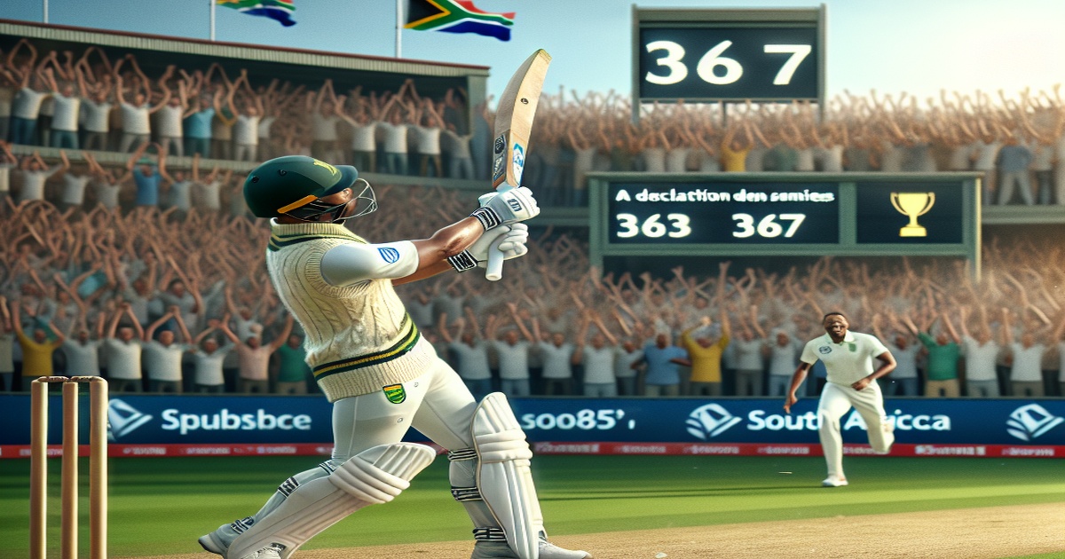 Main image to the post A Historic 367 Not Out Propels South Africa, But a Declaration Denies a Shot at the Record