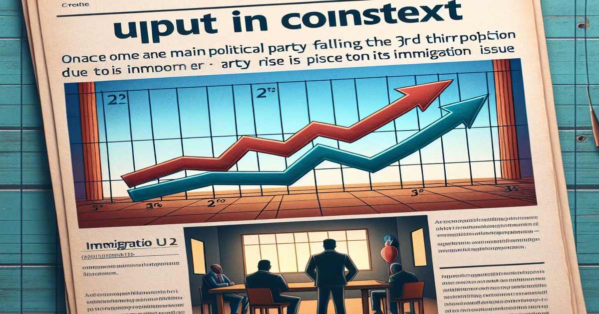 Main image to the post Conservatives Fall to Third in Latest Poll as Reform UK Gains Ground on Immigration Issue
