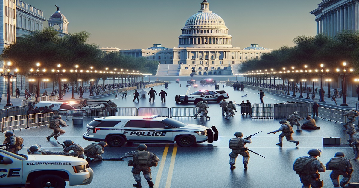 Main image to the post Security Concerns Rise as Two Arrested Near U.S. Capitol During Trump Visit