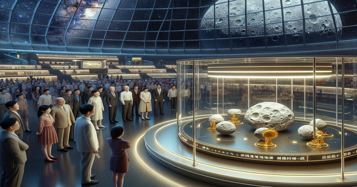 Main image to the post Chang'e-5 Lunar Samples Take Center Stage at Beijing Planetarium Exhibition