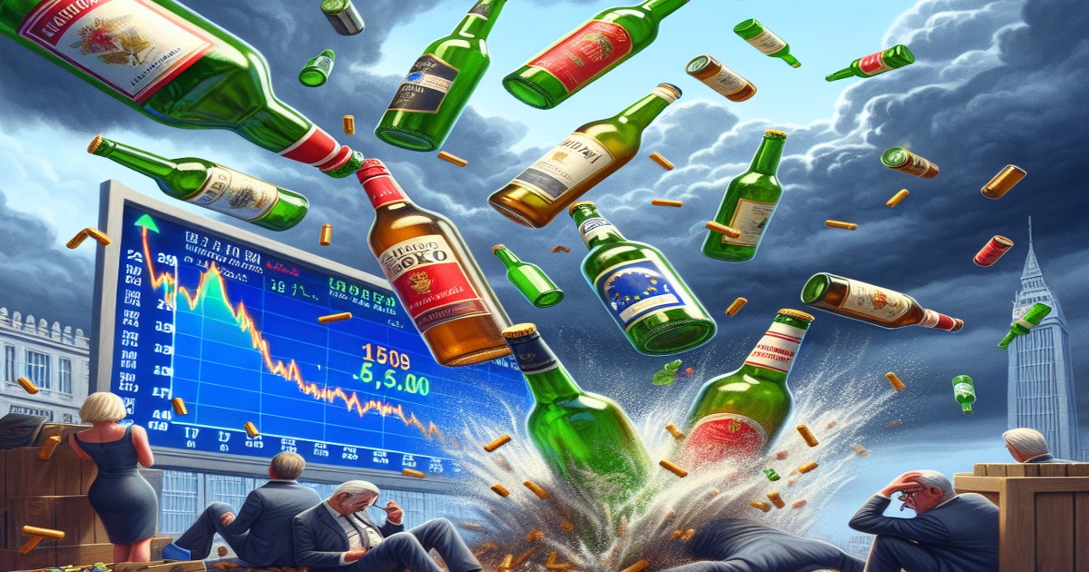Main image to the post Trump's Tariff Threat on European Alcohol Sends Markets Tumbling, Recession Fears Mount