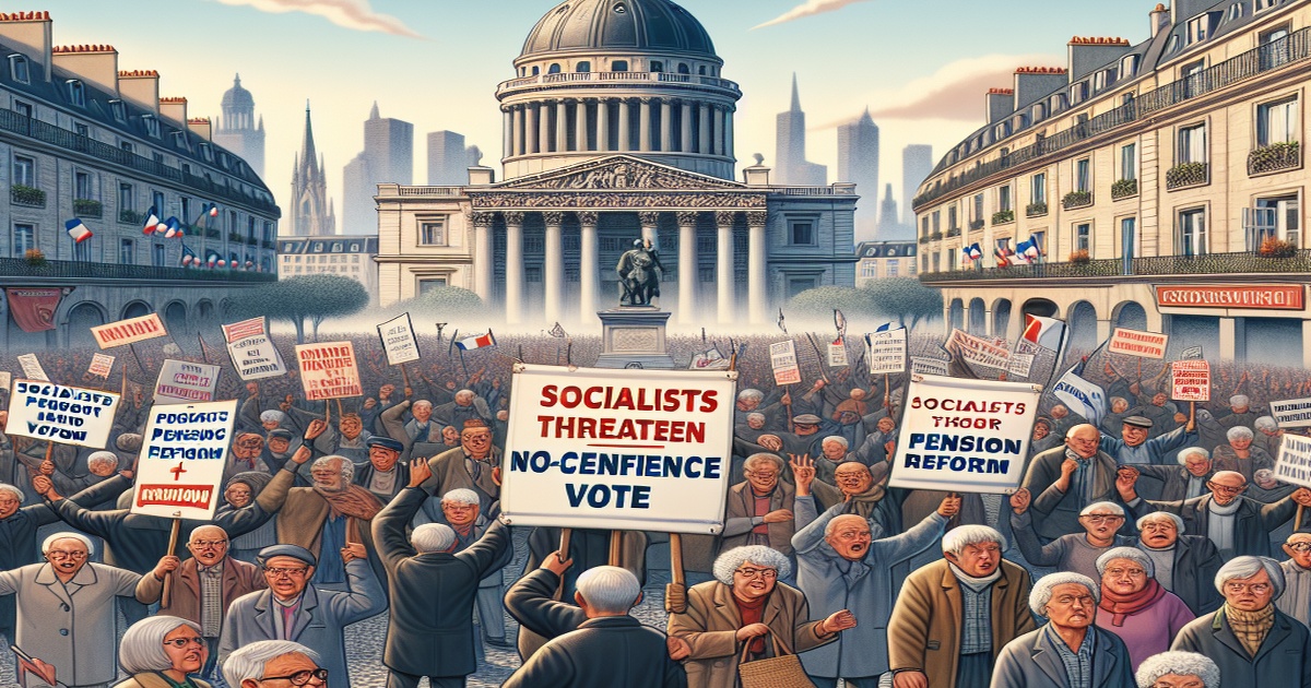 Main image to the post France Faces Political Turmoil as Socialists Threaten No-Confidence Vote Over Pension Reform