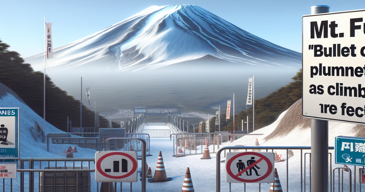 Main image to the post Mt. Fuji "Bullet Climbs" Plummet 90% as Climbing Restrictions Take Effect
