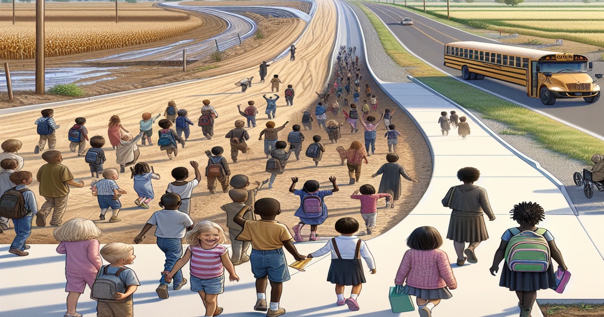 Main image to the post Transformation of School Commute for Nizhuhe Village Children Through Infrastructure Development