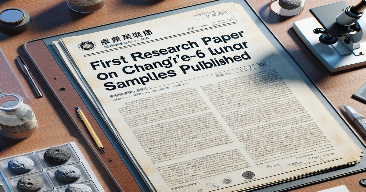 Main image to the post First Research Paper on Chang'e-6 Lunar Samples Published