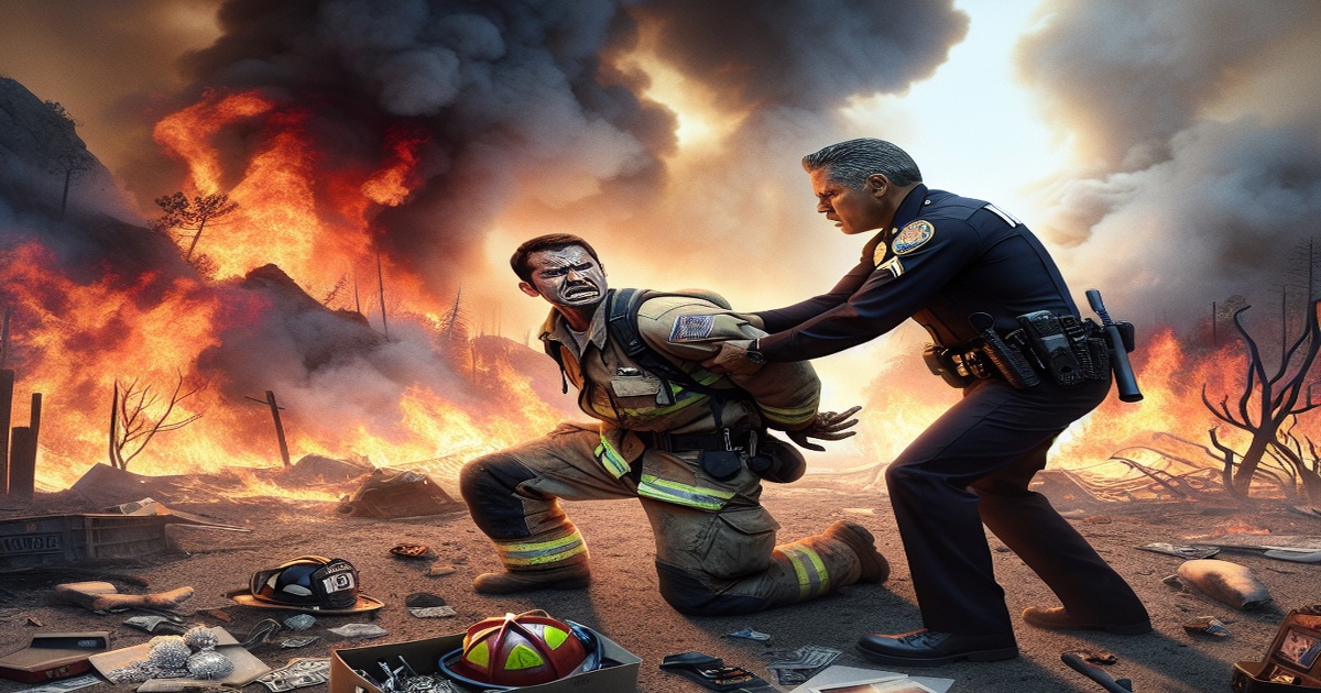 Main image to the post Looter Disguised as Firefighter Arrested in Malibu Amid Devastating Wildfires