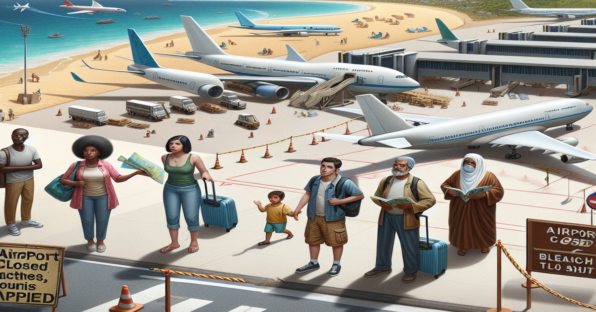 Main image to the post Airport Closed, Beaches Shut, and Tourists Trapped