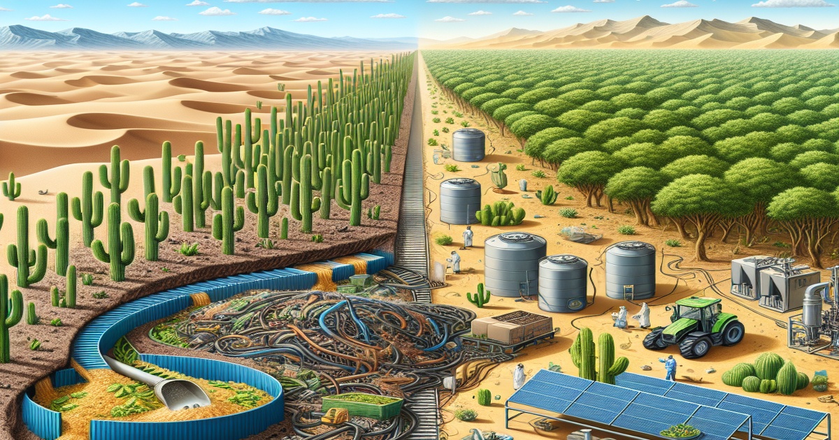 Main image to the post Biotechnology, Recycled Materials, and a Desert Transformed